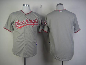 Custom Washington Nationals grey jersey