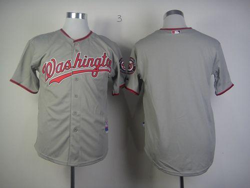 Custom Washington Nationals grey jersey