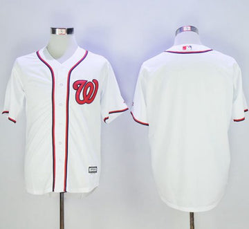Custom Washington Nationals white jersey