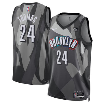 Cam Thomas Brooklyn Nets black City Edition jersey