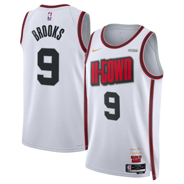 Dillon Brooks Houston Rockets white City Edition jersey