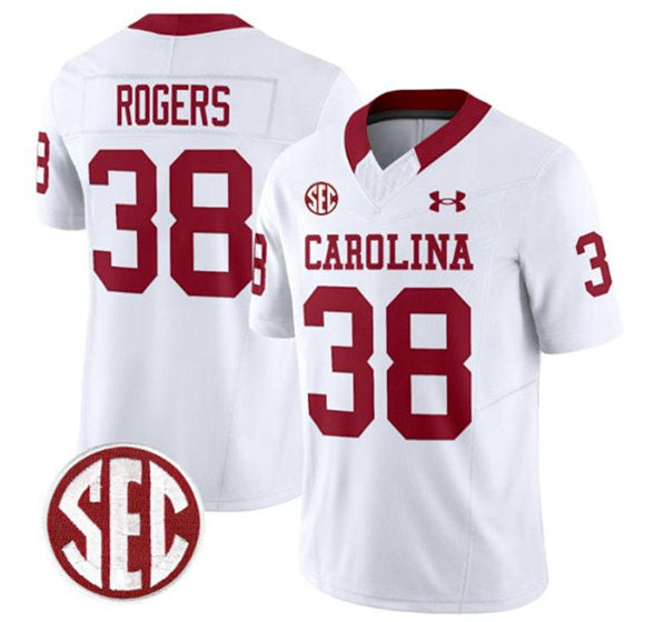 George Rogers South Carolina Gamecocks white jersey
