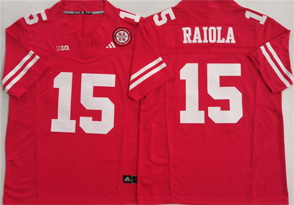 Dylan Raiola Nebraska Cornhuskers red jersey