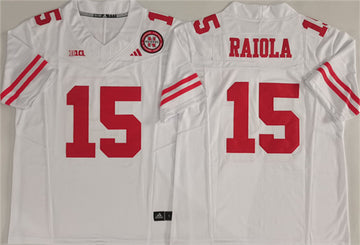 Dylan Raiola Nebraska Cornhuskers white jersey