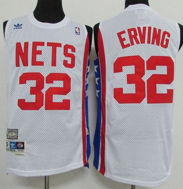 Julius Erving Brooklyn Nets white Throwback jersey