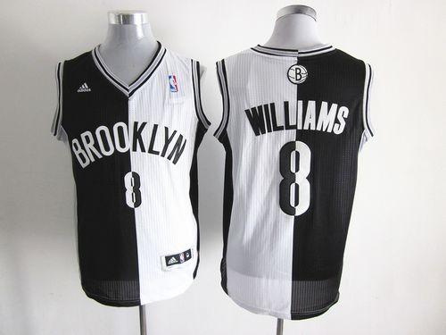 Deron Williams Brooklyn Nets black-white Fashion jersey