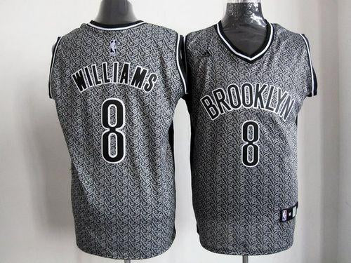 Deron Williams Brooklyn Nets grey Fashion Static jersey