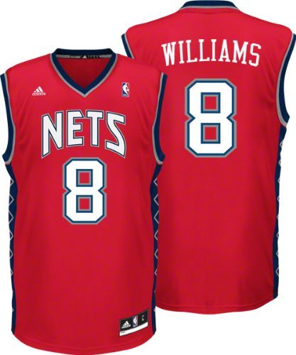 Deron Williams Brooklyn Nets red jersey