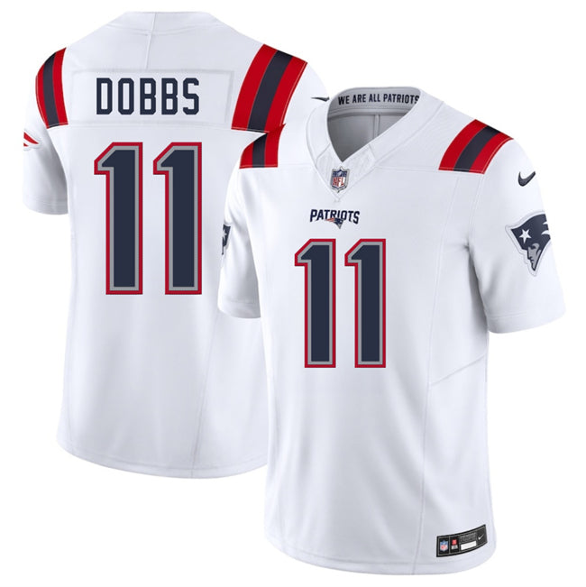 Joshua Dobbs New England Patriots white jersey