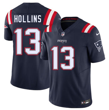 Mack Hollins New England Patriots navy jersey
