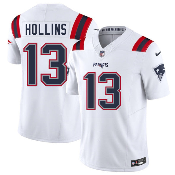 Mack Hollins New England Patriots white FUSE jersey