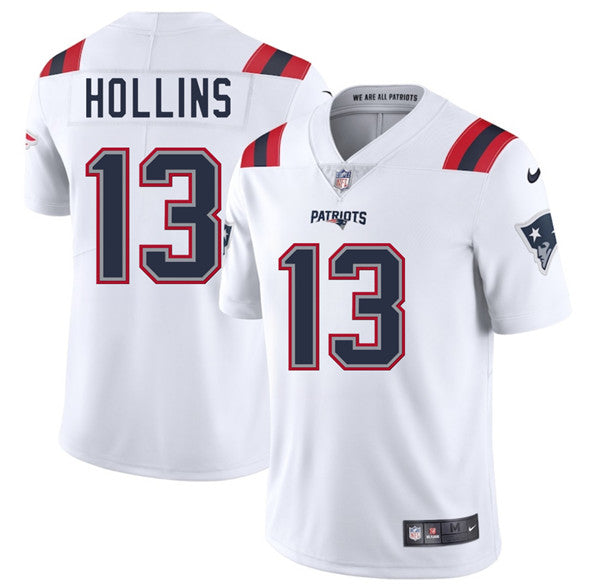 Mack Hollins New England Patriots white jersey