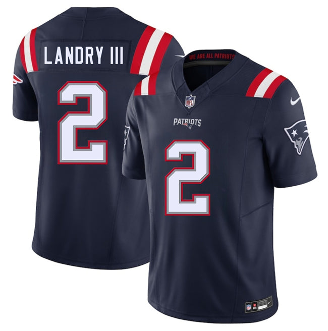 Harold Landry III New England Patriots navy FUSE jersey