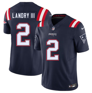 Harold Landry III New England Patriots navy jersey