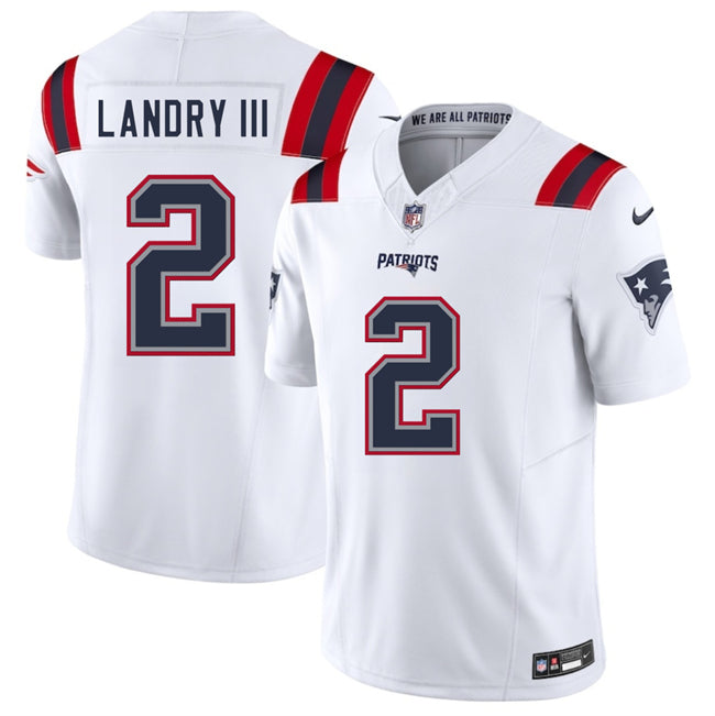 Harold Landry III New England Patriots white FUSE jersey