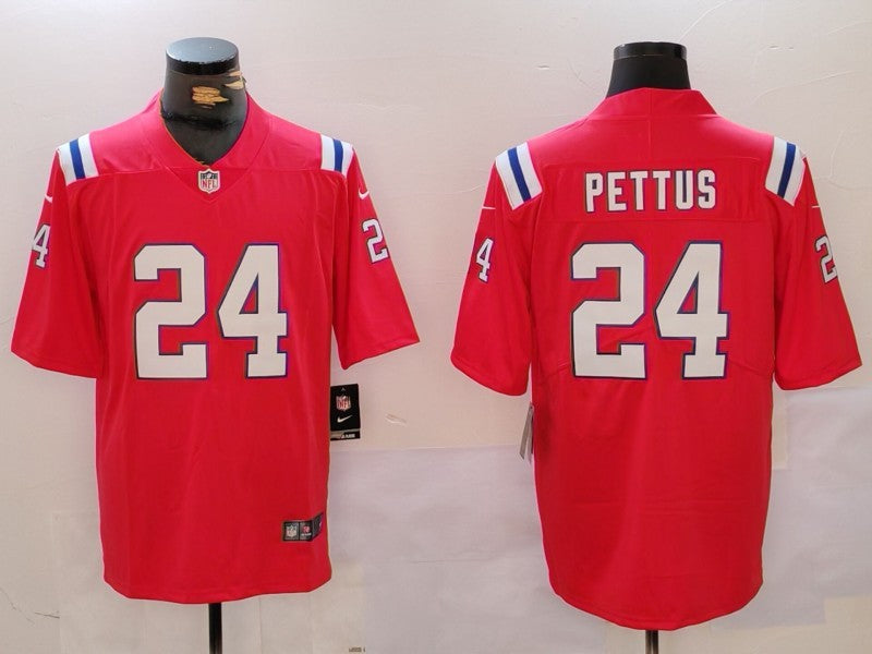 Dell Pettus New England Patriots red jersey