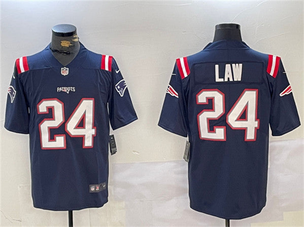 Ty Law New England Patriots navy jersey