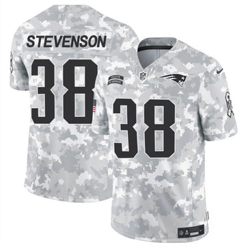 Rhamondre Stevenson New England Patriots camo Salute To Service jersey