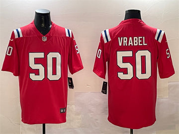 Mike Vrabel New England Patriots red jersey