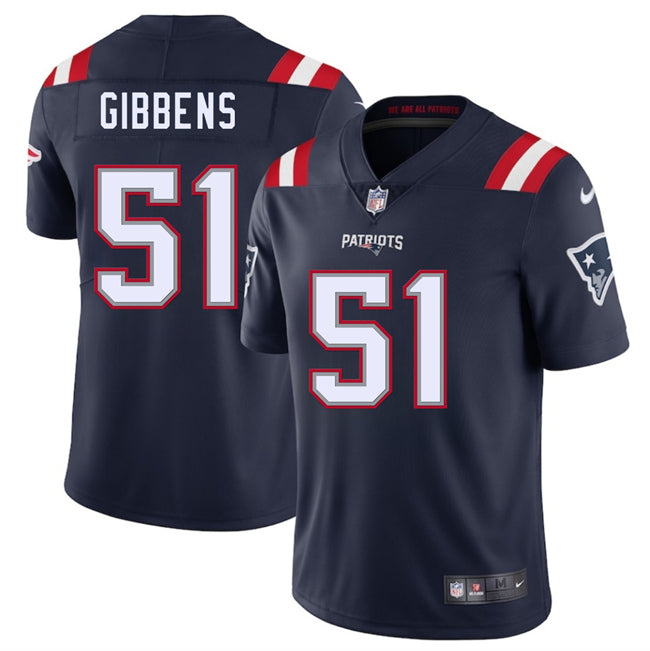 Jack Gibbens New England Patriots navy jersey