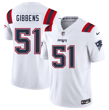 Jack Gibbens New England Patriots white FUSE jersey