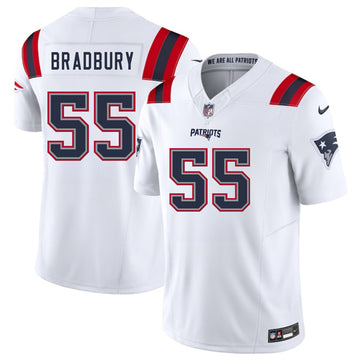 Garrett Bradbury New England Patriots white FUSE jersey