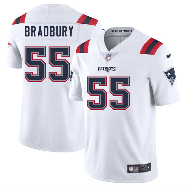 Garrett Bradbury New England Patriots white jersey
