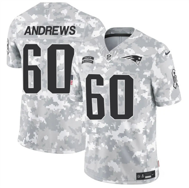 David Andrews New England Patriots camo Salute To Service jersey