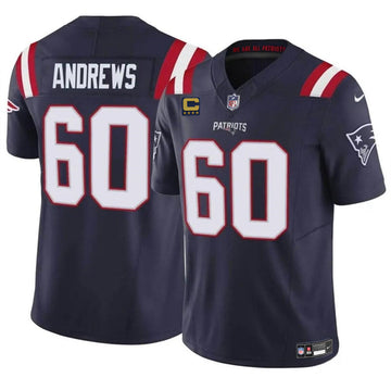 David Andrews New England Patriots navy jersey