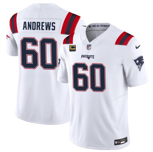 David Andrews New England Patriots white jersey