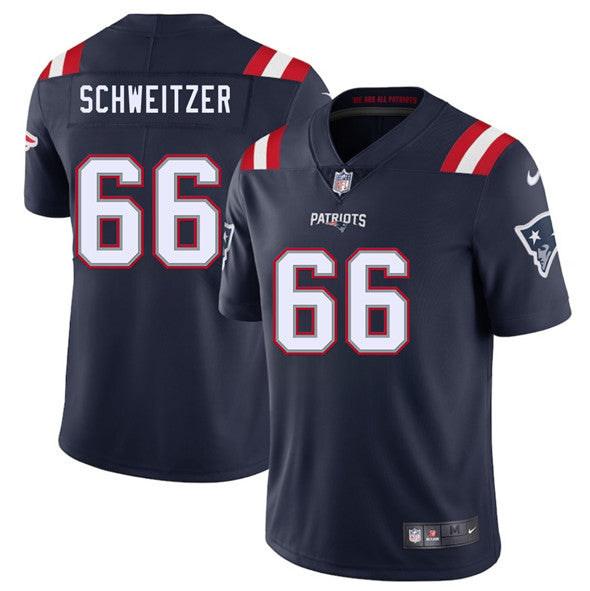 Wes Schweitzer New England Patriots navy jersey