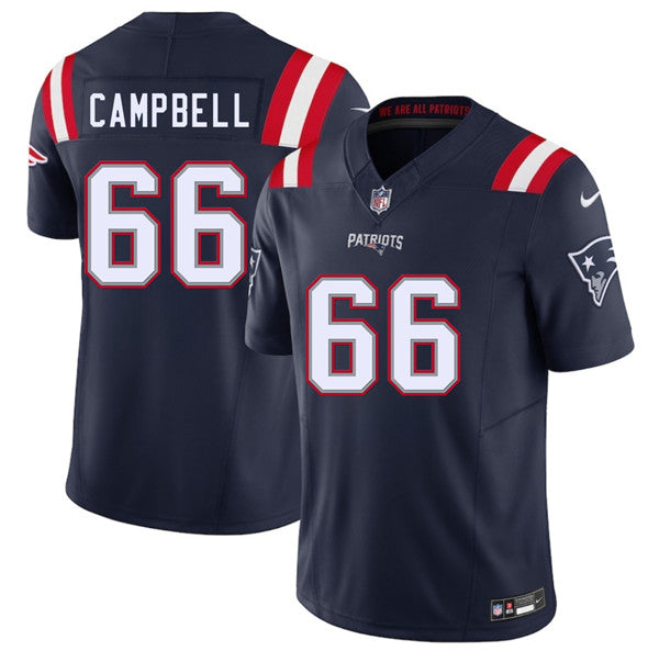 Will Campbell New England Patriots navy jersey