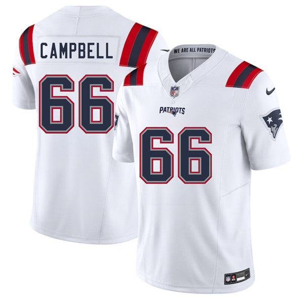 Will Campbell New England Patriots white jersey