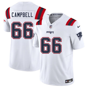 Will Campbell New England Patriots white jersey