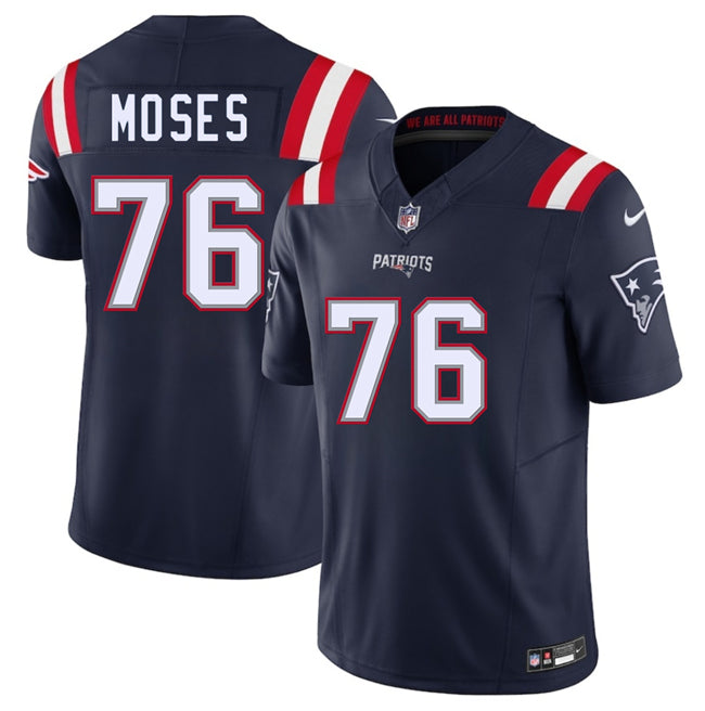 Morgan Moses New England Patriots navy FUSE jersey