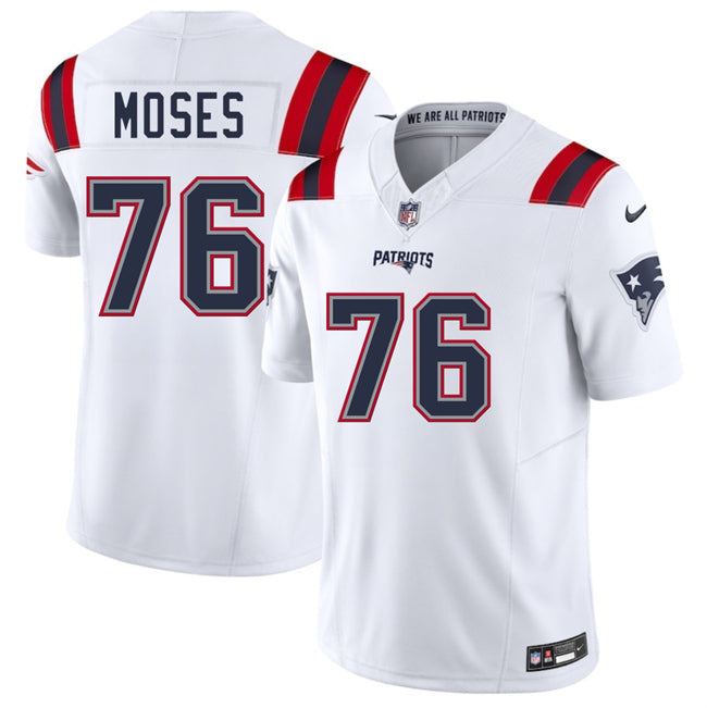 Morgan Moses New England Patriots white FUSE jersey