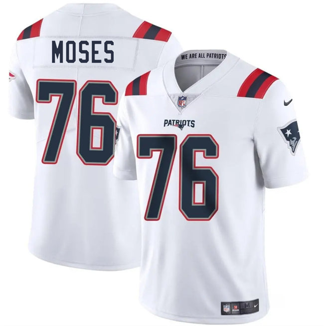 Morgan Moses New England Patriots white jersey