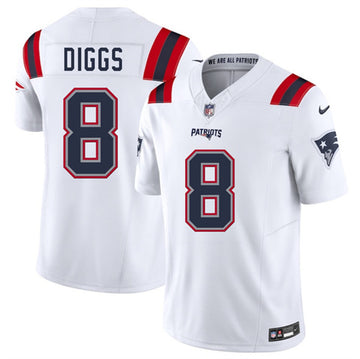 Stefon Diggs New England Patriots white FUSE jersey