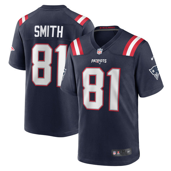 Jonnu Smith New England Patriots navy Game jersey