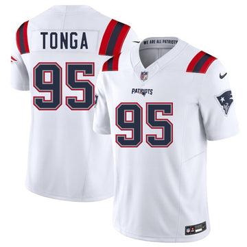 Khyiris Tonga New England Patriots white FUSE jersey