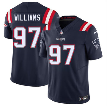 Milton Williams New England Patriots navy FUSE jersey