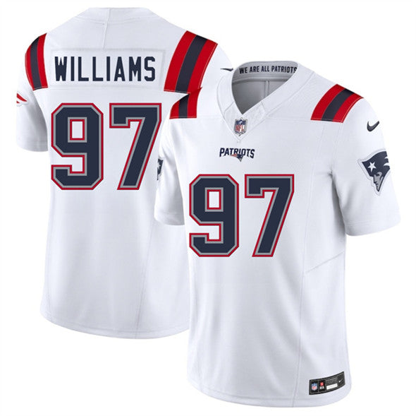 Milton Williams New England Patriots white FUSE jersey