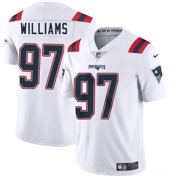 Milton Williams New England Patriots white jersey