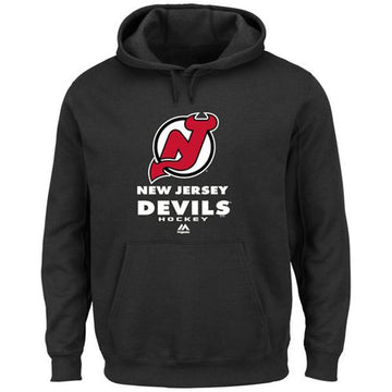 Majestic Big New Jersey Devils black jersey