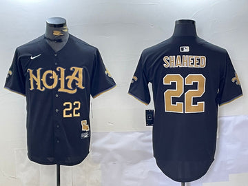 Rashid Shaheed New Orleans Saints black jersey