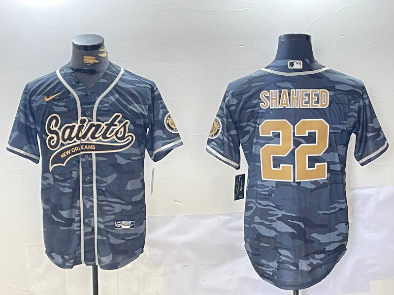 Rashid Shaheed New Orleans Saints gray Camo jersey