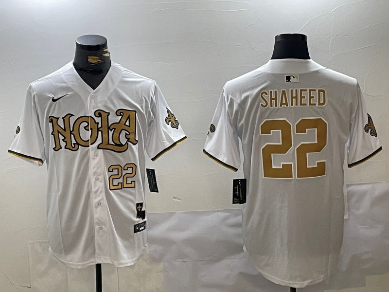 Rashid Shaheed New Orleans Saints white jersey