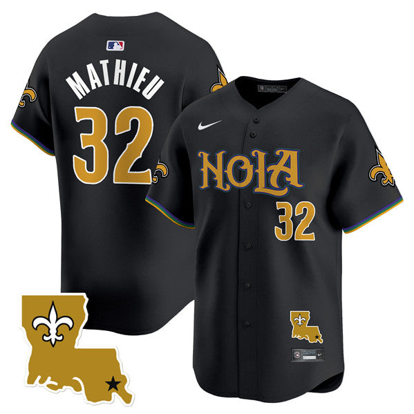 Tyrann Mathieu New Orleans Saints black jersey