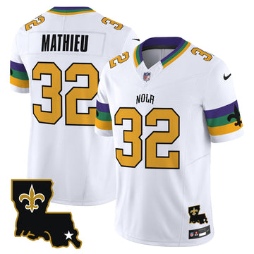 Tyrann Mathieu New Orleans Saints white jersey