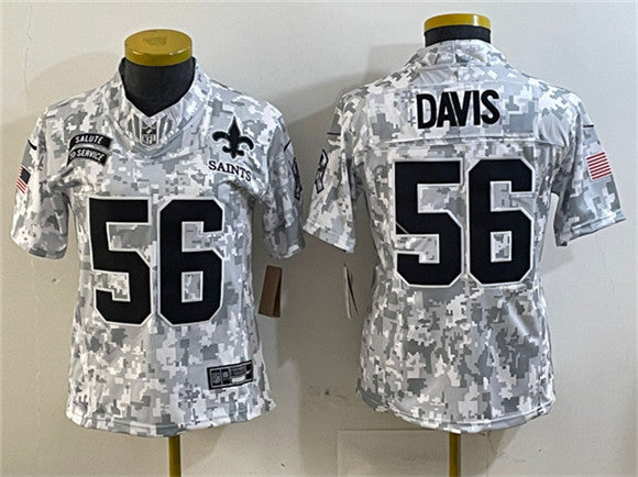 Demario Davis New Orleans Saints camo Salute To Service jersey